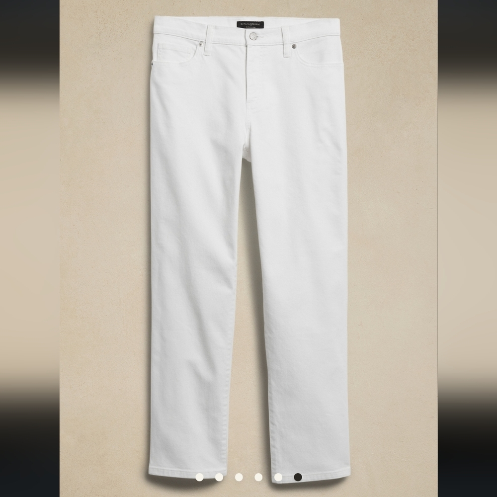 Banana Republic White Slouch Jeans - Picture 3 of 7